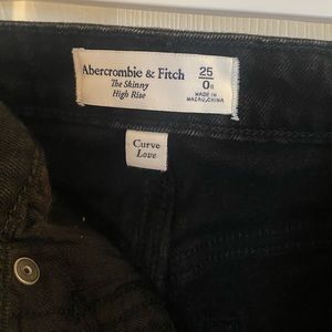 Black skinny Jeans size 0 Abercrombie